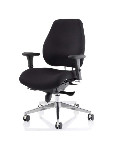 Chiro Plus Ergo Posture Office Chair Black With Arms PO000001
