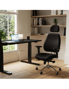 Chiro Plus Ergo Posture Office Chair Black With Arms, Headrest PO000002 2