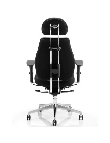 Chiro Plus Ultimate Office Chair Black Fabric With Arms, Headrest PO000011