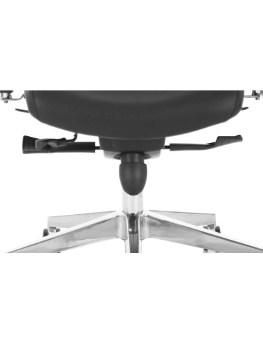 Chiro Plus Ultimate Office Chair Black Leather With Arms, Headrest PO000013
