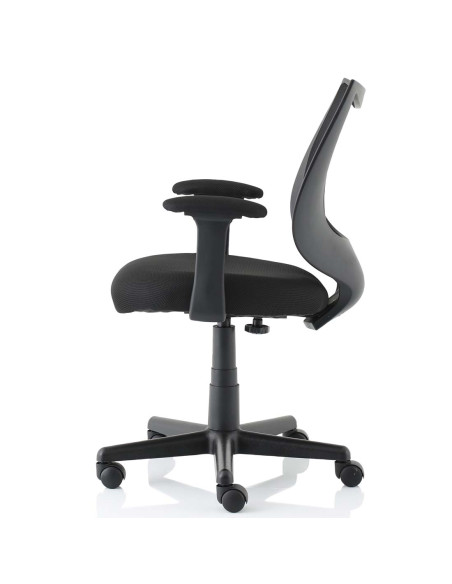 Camden Black Mesh Office Chair in Bespoke Seat Stevia Blue KCUP1516 - pic 32366 | FastDaddyshop