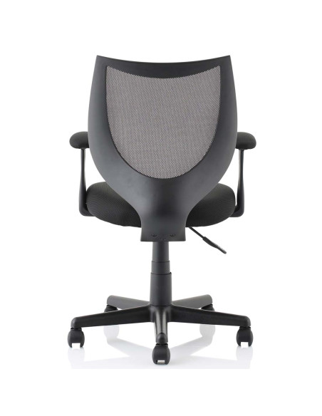 Camden Black Mesh Office Chair in Bespoke Seat Stevia Blue KCUP1516 - pic 32368 | FastDaddyshop