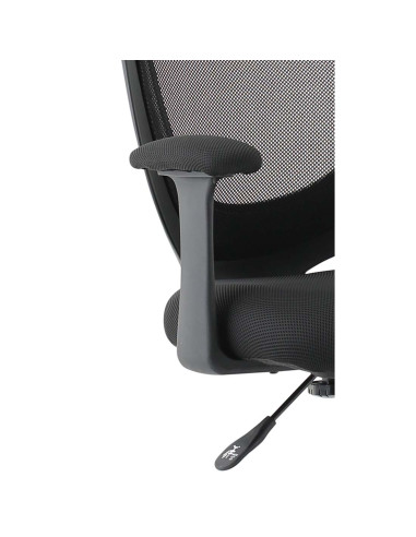 Camden Black Mesh Office Chair in Bespoke Seat Tabasco Orange KCUP1519