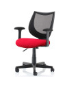 Camden Black Mesh Office Chair in Bespoke Seat Bergamot Cherry KCUP1520