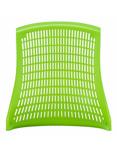 Flex Task Operator Office Chair Black Fabric Seat, Green Back With Arms KC0058