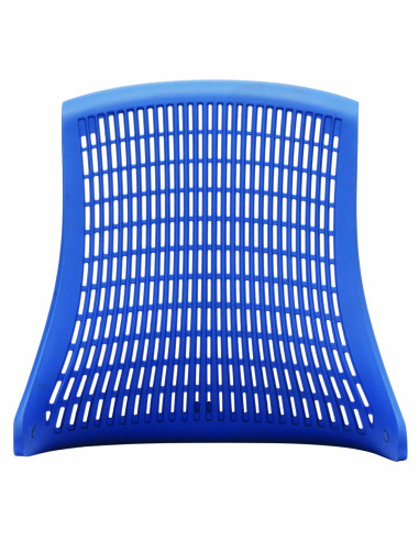 Flex Task Operator Office Chair Black Fabric Seat, Blue Back With Arms KC0060