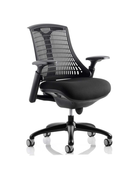 Flex Task Operator Office Chair Black Fabric Seat, Black Back With Arms KC0071 - pic 32488 | FastDaddyshop