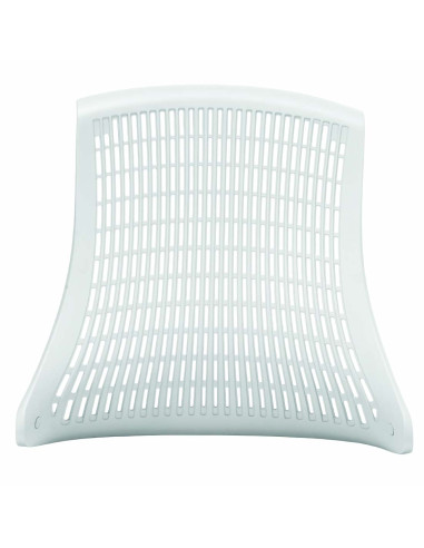 Flex Task Operator Office Chair Black Fabric Seat, Moonstone White Back With Arms KC0072