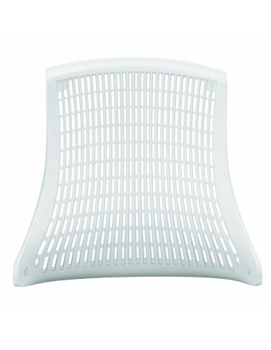 Flex Task Operator Chair Black Fabric Seat, Moonstone White Back With Arms, Headrest KC0088