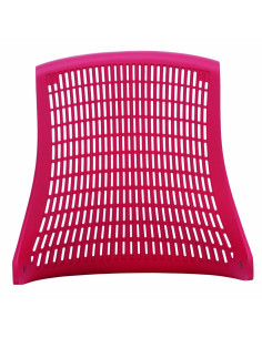 Flex Task Operator Chair Black Fabric Seat, Red Back With Arms, Headrest KC0089 2