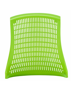 Flex Task Operator Chair Black Fabric Seat, Green Back With Arms, Headrest KC0106 2