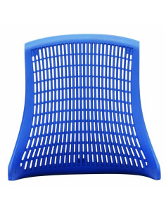 Flex Task Operator Chair Black Fabric Seat, Blue Back With Arms, Headrest KC0108 2