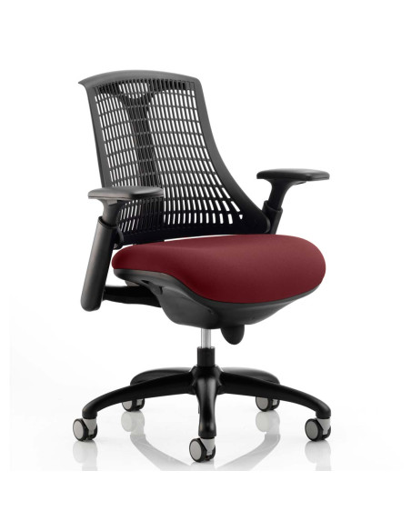 Flex Task Operator Chair Black Back Bespoke Colour Seat Ginseng Chilli KCUP0286 - pic 32605 | FastDaddyshop