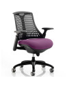 Flex Task Operator Chair Black Back Bespoke Colour Seat Tansy Purple KCUP0288