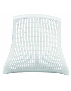 Flex Task Operator Chair White Back Bespoke Colour Seat Stevia Blue KCUP0731 2