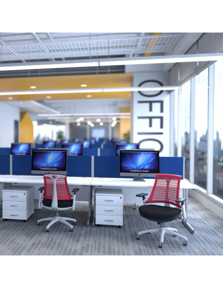 Flex Task Operator Chair White Back Bespoke Colour Seat Tansy Purple KCUP0736 - pic 32662 | FastDaddyshop