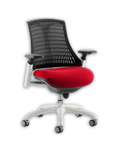 Flex Task Operator Chair Black Back Bespoke Colour Seat Bergamot Cherry KCUP0745 - pic 32670 | FastDaddyshop