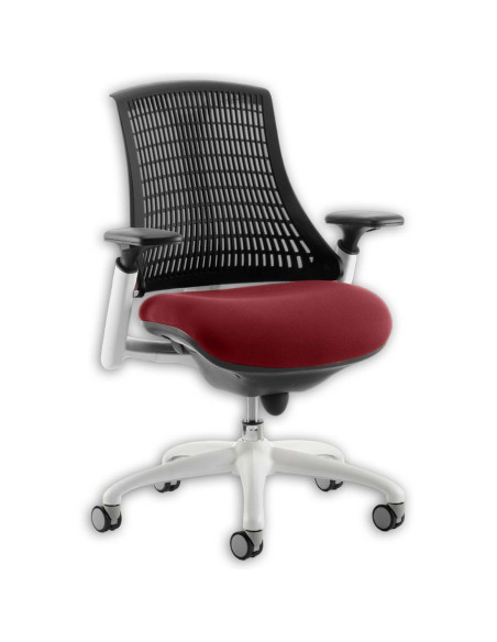 Flex Task Operator Chair Black Back Bespoke Colour Seat Ginseng Chilli KCUP0750 - pic 32692 | FastDaddyshop
