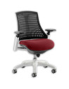 Flex Task Operator Chair Black Back Bespoke Colour Seat Ginseng Chilli KCUP0750