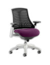 Flex Task Operator Chair Black Back Bespoke Colour Seat Tansy Purple KCUP0752