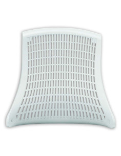 Flex Task Operator Chair White Back Bespoke Colour Seat Stevia Blue KCUP0763 2