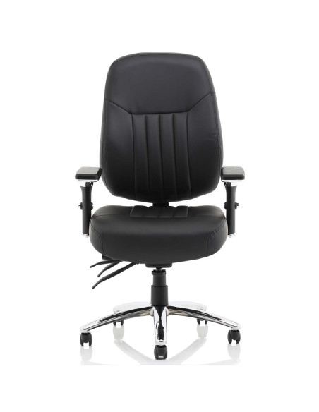 Barcelona Deluxe Black Leather Operator Office Chair OP000241 - pic 32744 | FastDaddyshop