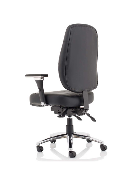 Barcelona Deluxe Black Leather Operator Office Chair OP000241 - pic 32747 | FastDaddyshop