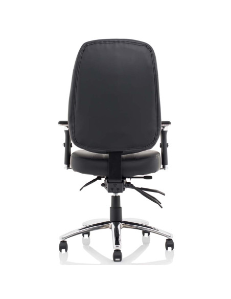 Barcelona Deluxe Black Leather Operator Office Chair OP000241 - pic 32748 | FastDaddyshop