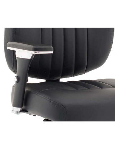 Barcelona Deluxe Black Leather Operator Office Chair OP000241