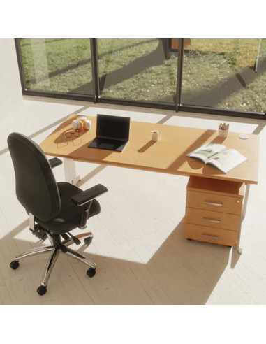 Barcelona Deluxe Black Leather Operator Office Chair OP000241