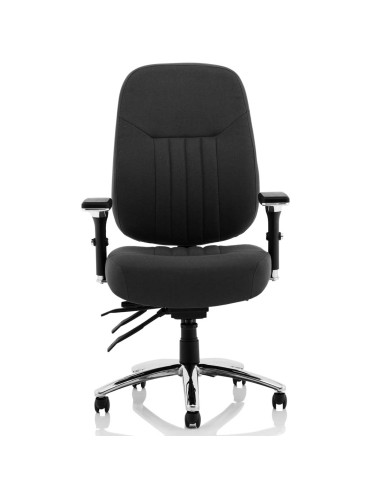 Barcelona Deluxe Black Fabric Operator Office Chair OP000242
