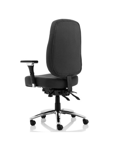 Barcelona Deluxe Black Fabric Operator Office Chair OP000242