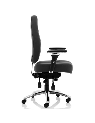 Barcelona Deluxe Black Fabric Operator Office Chair OP000242