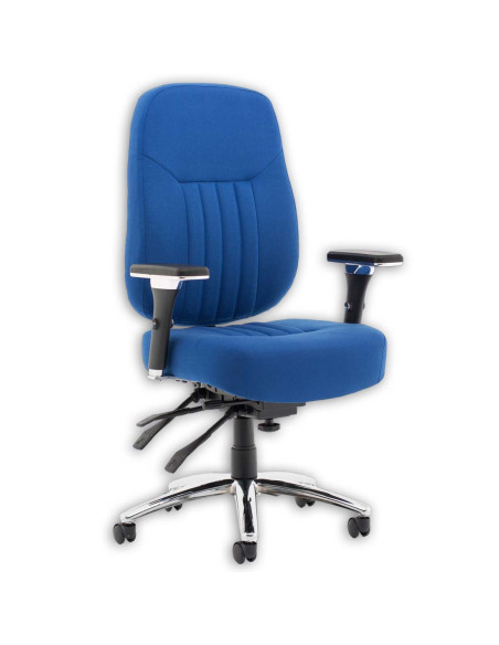 Barcelona Deluxe Blue Fabric Operator Office Chair OP000243 - pic 32776 | FastDaddyshop