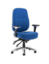 Barcelona Deluxe Blue Fabric Operator Office Chair OP000243