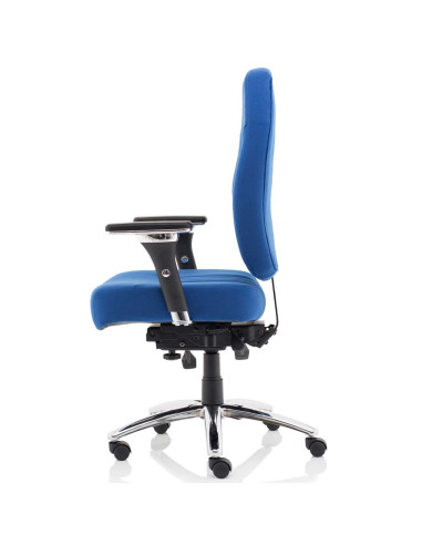 Barcelona Deluxe Blue Fabric Operator Office Chair OP000243