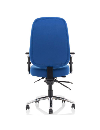 Barcelona Deluxe Blue Fabric Operator Office Chair OP000243
