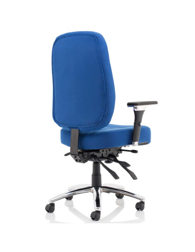 Barcelona Deluxe Blue Fabric Operator Office Chair OP000243