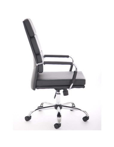 Advocate Executive Office Chair Black Soft Bonded Leather With Arms BR000204