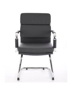 Advocate Visitor Office Chair Black Soft Bonded Leather With Arms BR000206 2