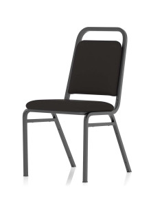 Banqueting Stacking Visitor Office Chair Black Frame Black Fabric (MOQ of 4) BR000196 2