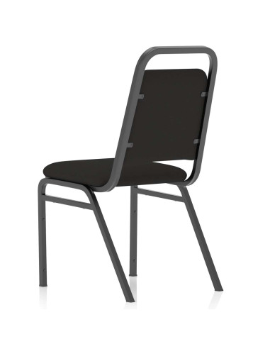 Banqueting Stacking Visitor Office Chair Black Frame Black Fabric (MOQ of 4) BR000196