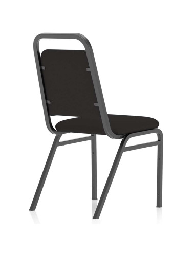 Banqueting Stacking Visitor Office Chair Black Frame Black Fabric (MOQ of 4) BR000196