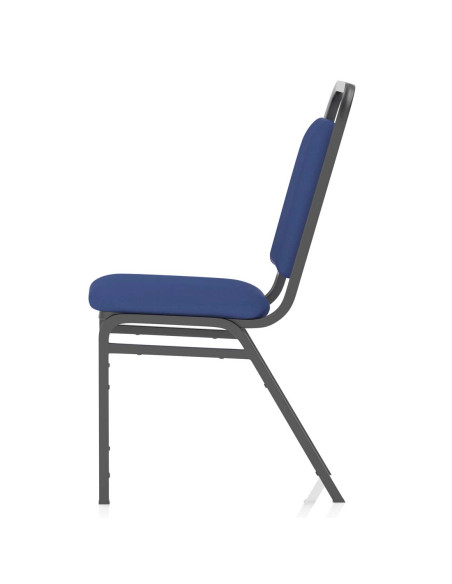 Banqueting Stacking Visitor Office Chair Black Frame Blue Fabric (MOQ of 4) BR000197 - pic 32810 | FastDaddyshop