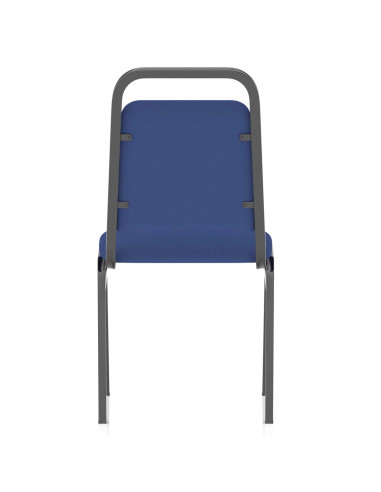 Banqueting Stacking Visitor Office Chair Black Frame Blue Fabric (MOQ of 4) BR000197