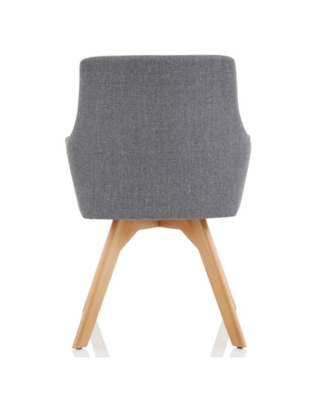 Carmen Bespoke Quench Fabric Wooden Leg Office Chair KCUP1945 - pic 32900 | FastDaddyshop