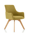 Carmen Bespoke Spark Fabric Wooden Leg Office Chair KCUP1946