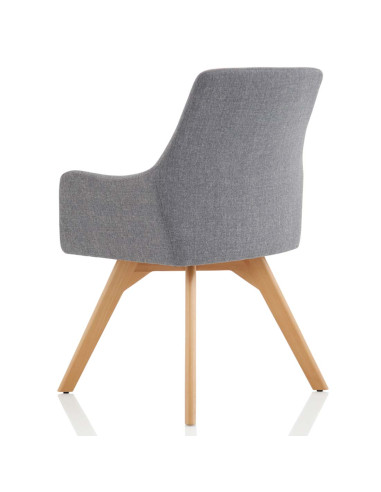 Carmen Bespoke Spark Fabric Wooden Leg Office Chair KCUP1946