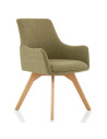 Carmen Bespoke Wire Fabric Wooden Leg Office Chair KCUP1947