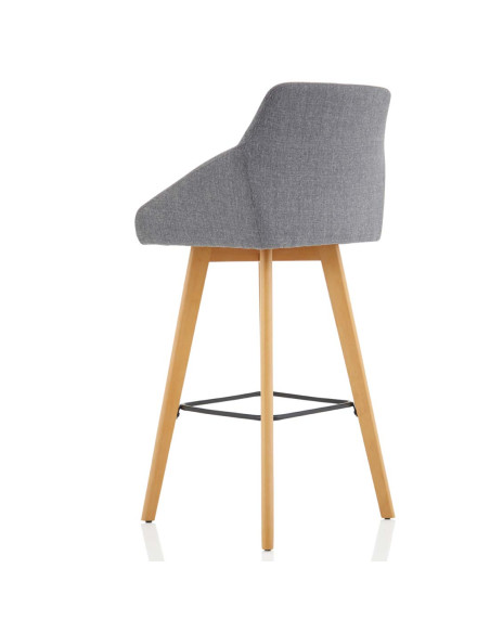 Carmen Bespoke Quench Fabric Wooden Leg High Stool KCUP1949 - pic 32937 | FastDaddyshop